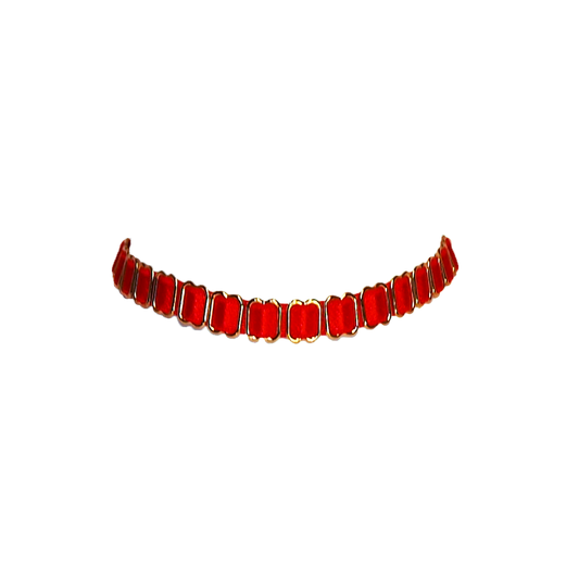 Rose choker red