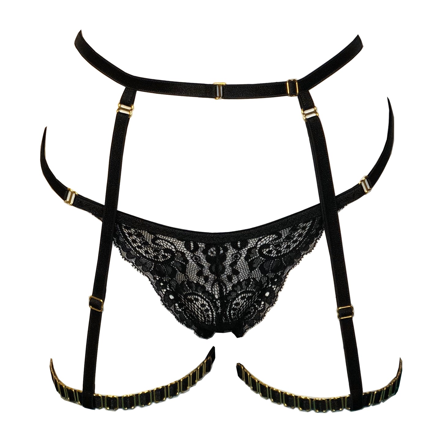 Mistress thigh harness black