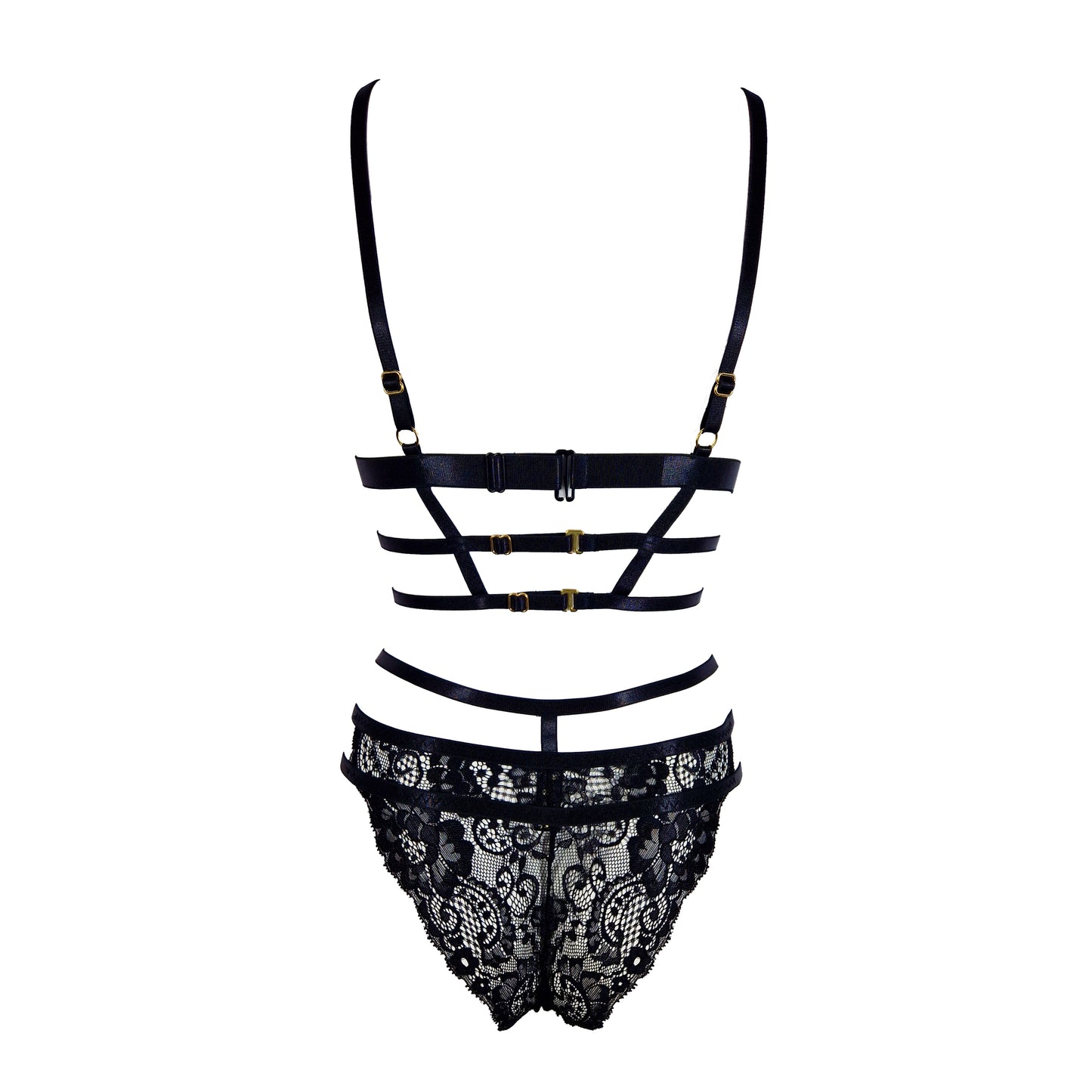 Rock Star lace lingerie set black