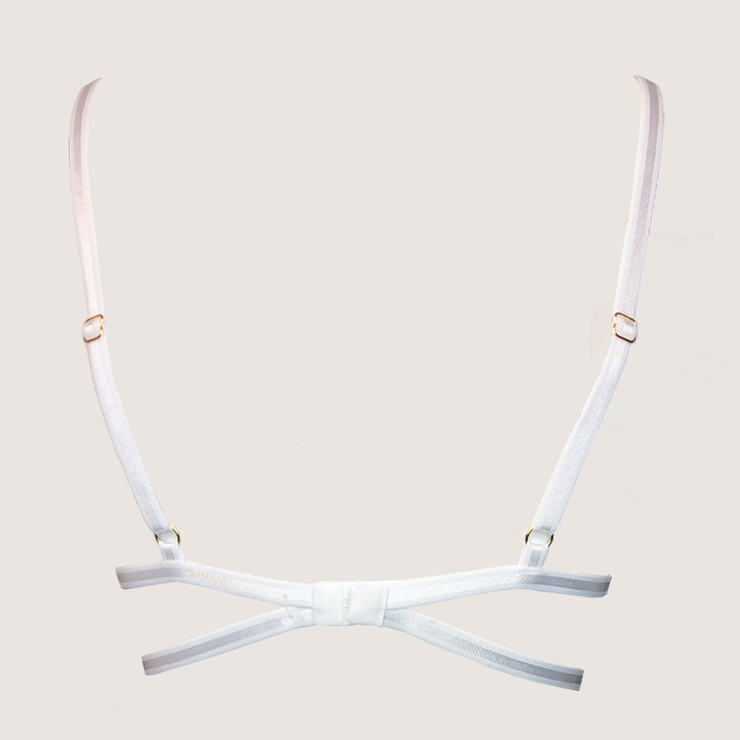 Ice Queen lace lingerie set with garters 24k GOLD plated hardware