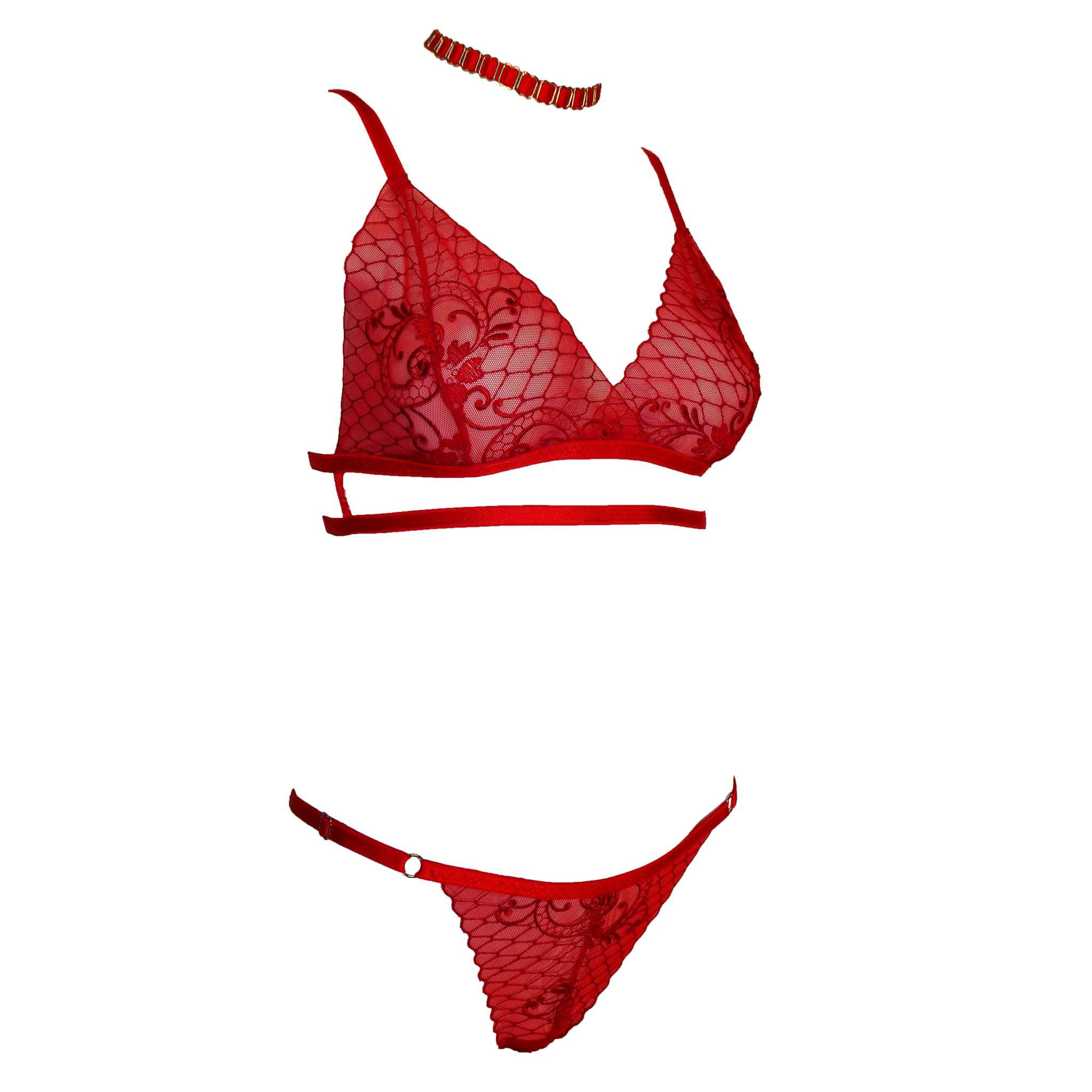 Set Lenjerie Intima Dantela Ukiscreator Antoinette Sutien Si Chilot Cu 0874