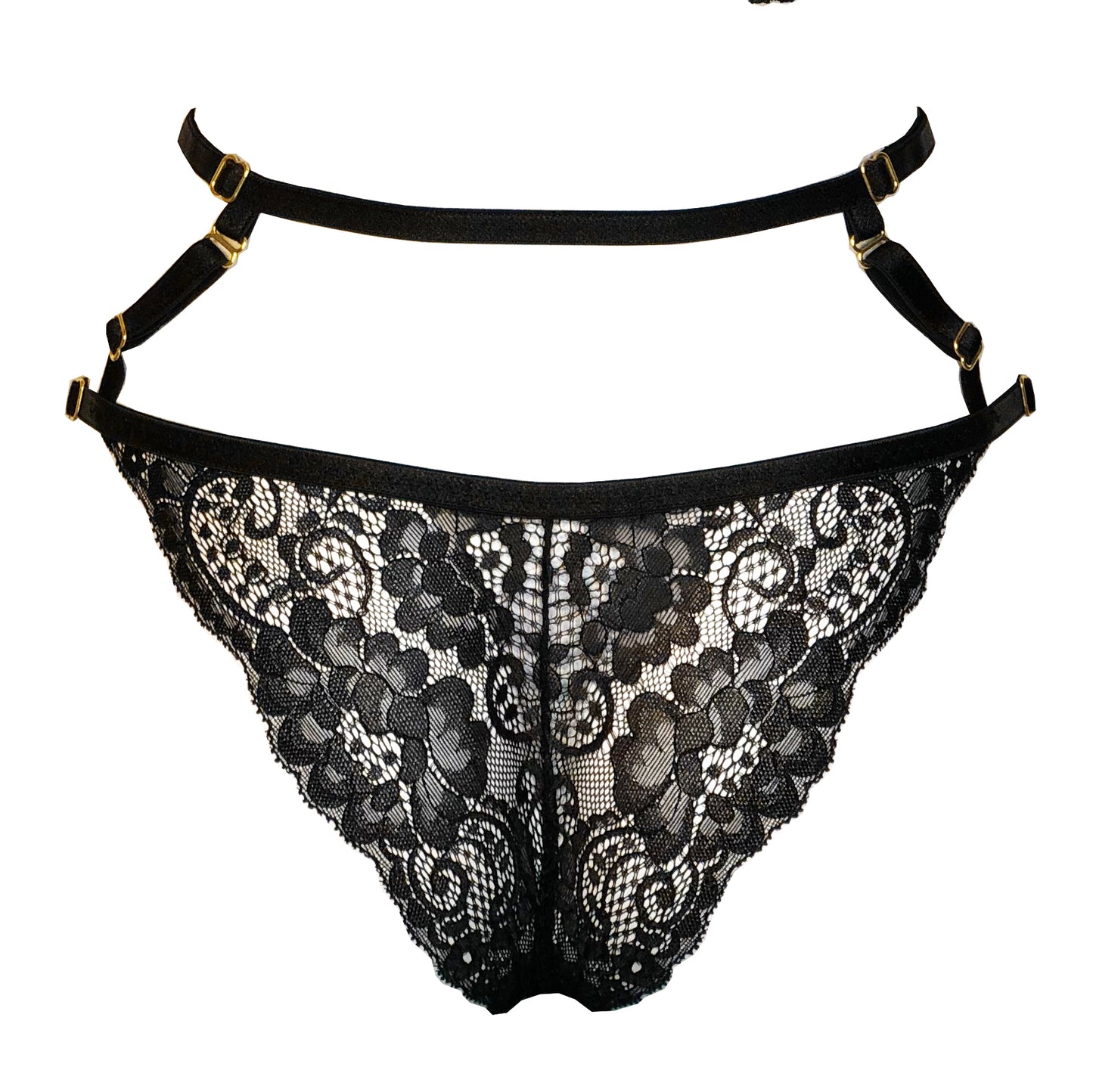Cat Lady lace lingerie set black