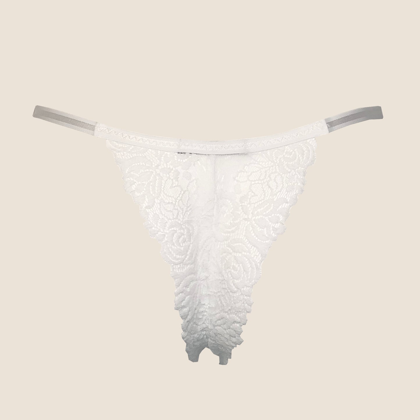 Snowflake lace lingerie set with pompoms