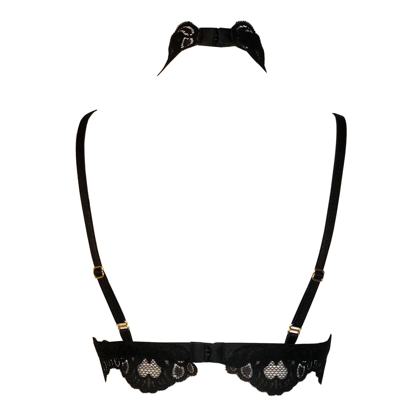 Cat Lady lace lingerie set black
